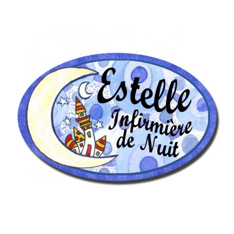 Badge Métal Lune