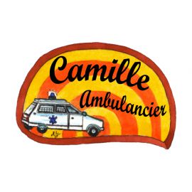 Badge en bois Ambulance