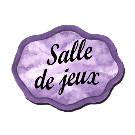 Plaque de porte Violet