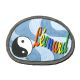 Plaque de porte Ying Yang